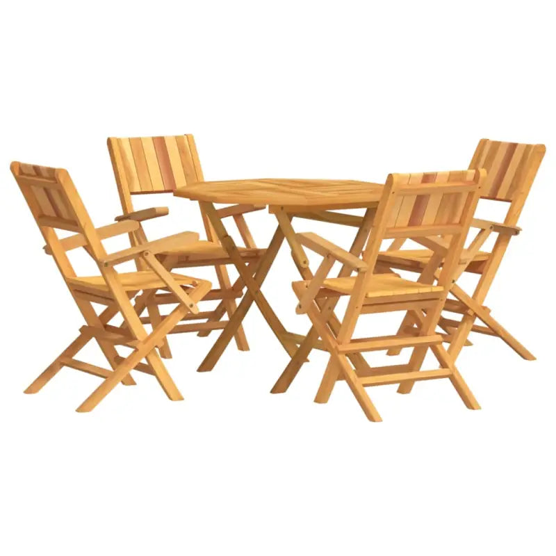 Klassieke tuinset van massief teakhout voor een comfortabele ervaring - Tuinsets
