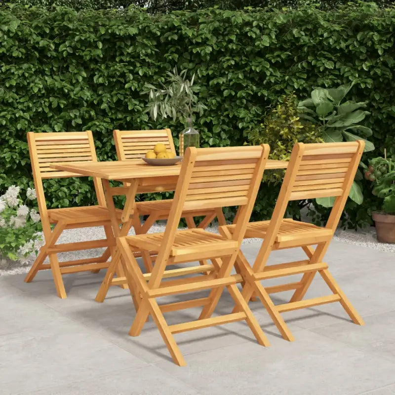 Klassieke tuinset van massief teakhout voor een comfortabele ervaring - Tuinsets