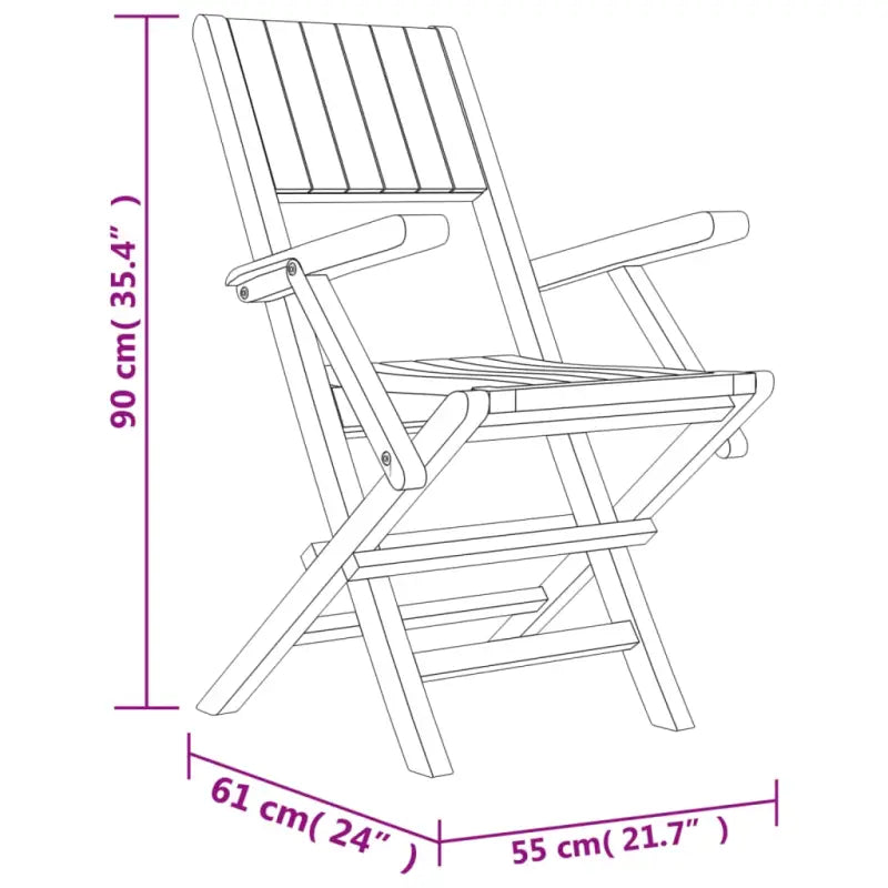 Klassieke tuinset van massief teakhout voor een comfortabele ervaring - Tuinsets