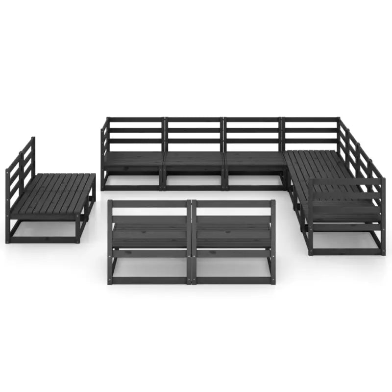 Klassieke tuintafelset van massief grenenhout voor ontspanning buiten - Tuinsets