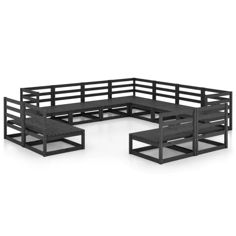 Klassieke tuintafelset van massief grenenhout voor ontspanning buiten - Tuinsets