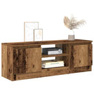 Klassieke TV-Kast met Deur in Hoogwaardig Bewerkt Hout - Oud hout / 1 - Tv-meubels