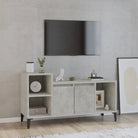 Klassieke Tv-meubel in grijs sonoma met bewerkt hout - Betongrijs / 1 - Tv-meubels