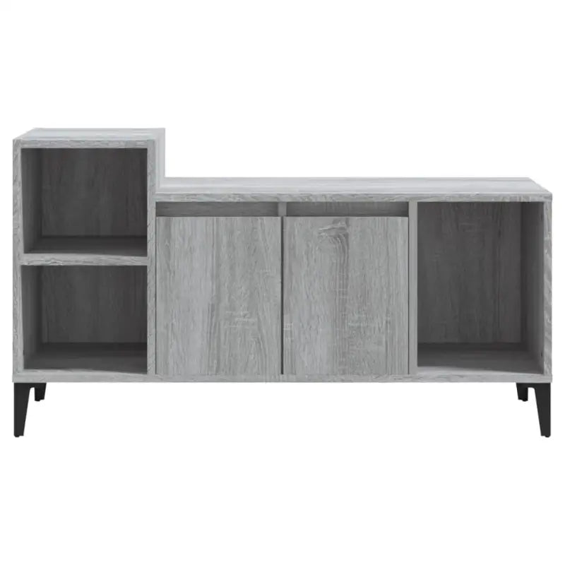 Klassieke Tv-meubel in grijs sonoma met bewerkt hout - Tv-meubels
