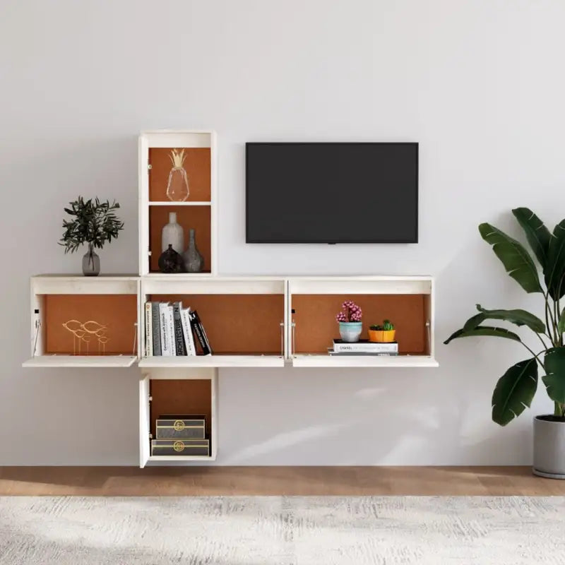 Klassieke Tv-meubel met massief grenenhout voor een stijlvolle woonkamer - Tv-meubels