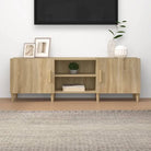 Klassieke Tv Meubel van Bewekt Hout voor een Stijlvolle Woonruimte - Sonoma eiken / 1 - Tv-meubels