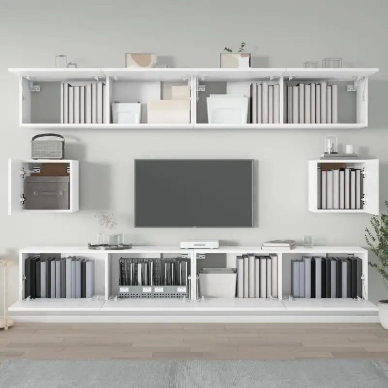 Klassieke Tv-meubels met bewerkt hout en hoogwaardig design - Tv-meubels