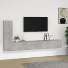 Klassieke Tv-meubels met bewerkt hout voor een stijlvolle kamer - Betongrijs / 3 / 100 cm - Tv-meubels