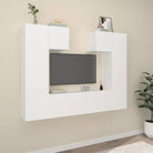 Klassieke Tv-meubels met bewerkt hout voor een stijlvolle kamer uitstraling - Wit / 6 / 80 cm - Tv-meubels