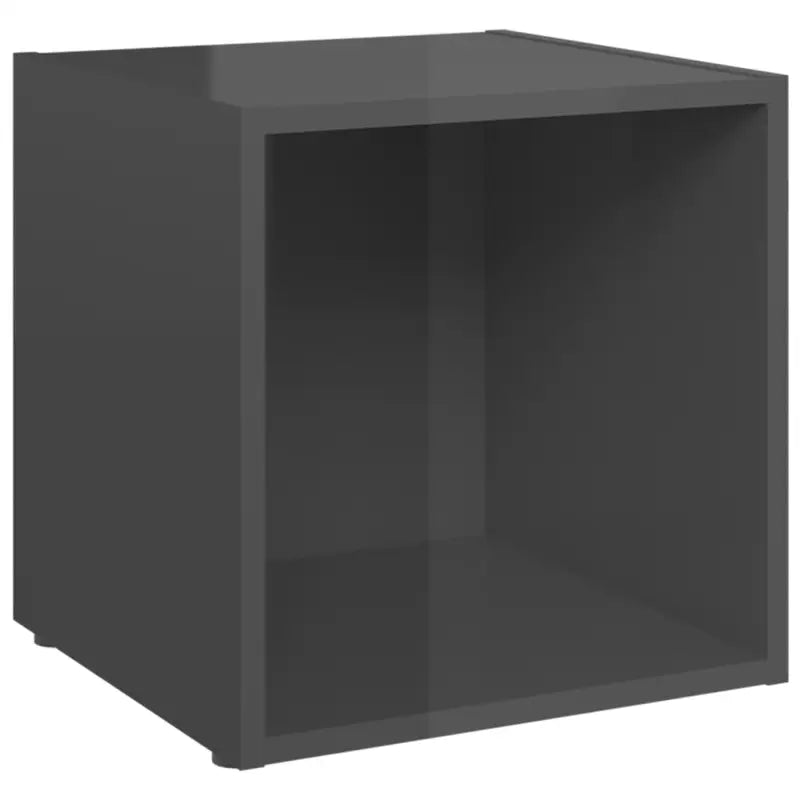Klassieke Tv-meubels met hoogglans grijs en bewerkt hout design - Tv-meubels
