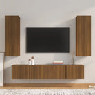 Klassieke tv-meubels van bewerkt hout met trendy en praktische ontwerp - bruin eikenkleur / 4 / 80 cm - Tv-meubels