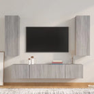 Klassieke tv-meubels van bewerkt hout met trendy en praktische ontwerp - Grijs sonoma / 4 / 80 cm - Tv-meubels