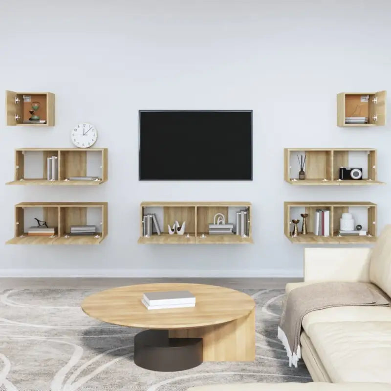 Klassieke Tv-meubels van bewerkt hout met trendy en praktische design - Tv-meubels