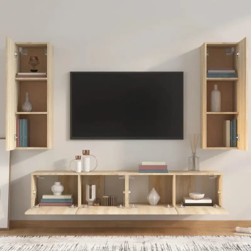 Klassieke tv-meubels van bewerkt hout met trendy en praktische ontwerp - Tv-meubels