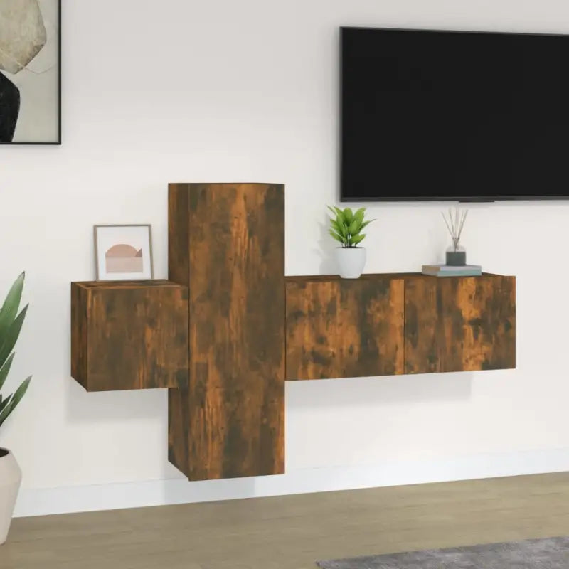 Klassieke tv-meubels van bewerkt hout voor een stijlvolle kamer centerpiece - Tv-meubels