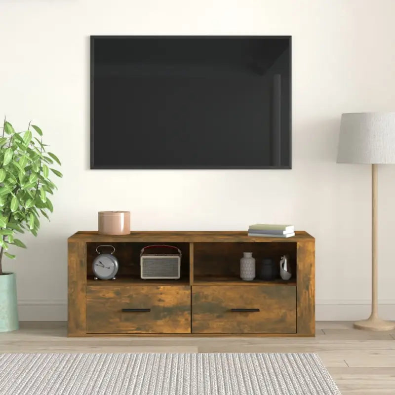 Klassieke tv-meubels van bewerkt hout voor een stijlvolle woonkamer - Tv-meubels