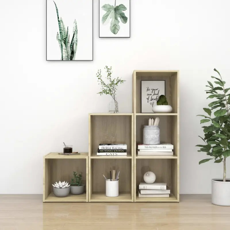 Klassieke tv-meubels van bewerkt hout voor een trendy en praktische uitstraling - Sonoma eiken / 1 - Tv-meubels