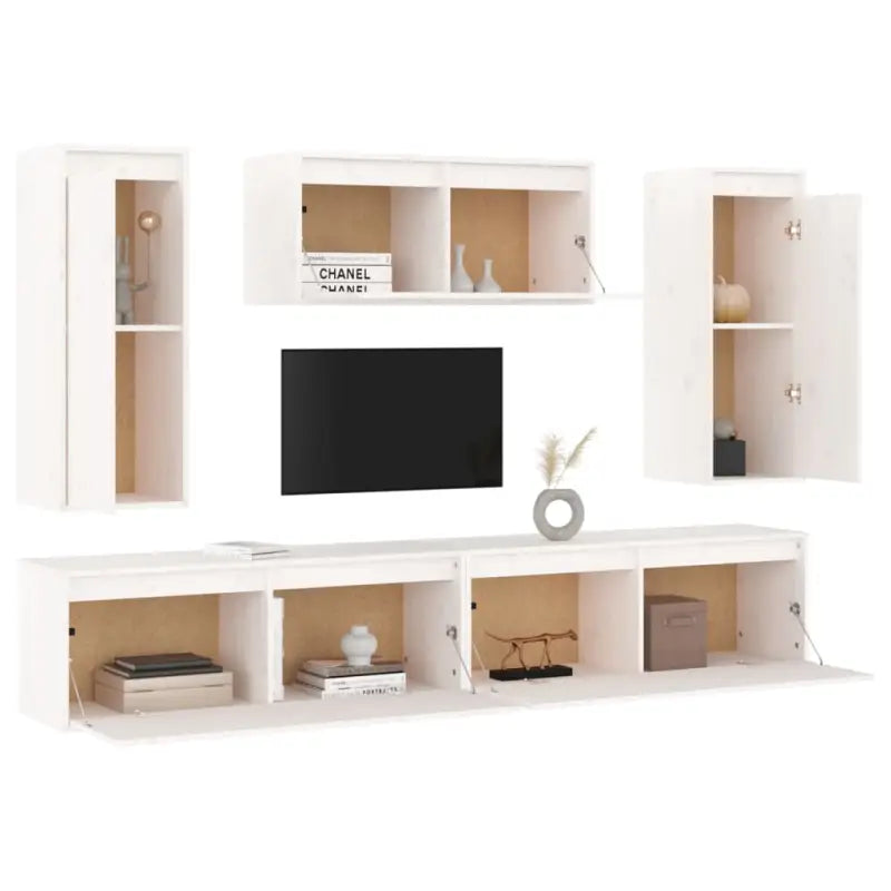 Klassieke Tv-meubels van massief grenenhout met trendy design - Tv-meubels