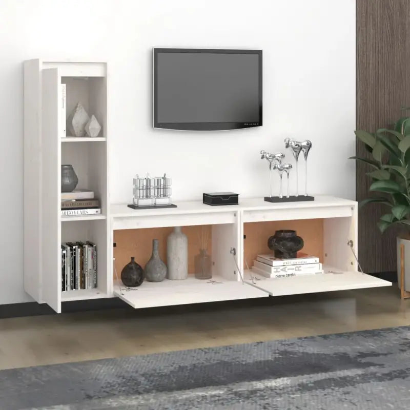 Klassieke Tv-meubels van massief grenenhout met trendy design - Tv-meubels