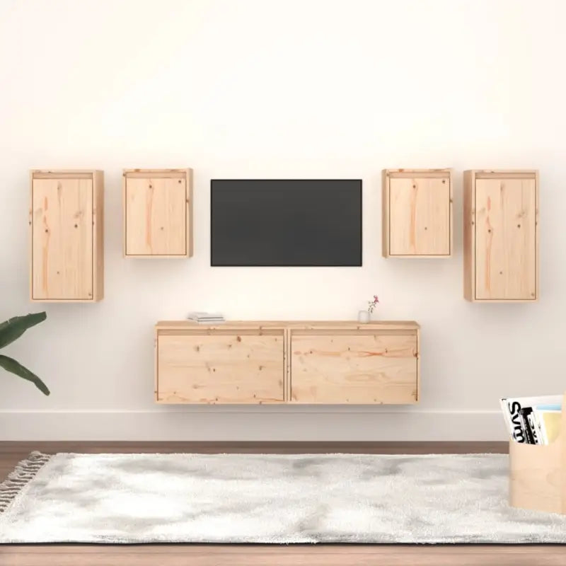 Klassieke Tv-Meubels van Massief Grenenhout voor een Chique Kamer - Tv-meubels