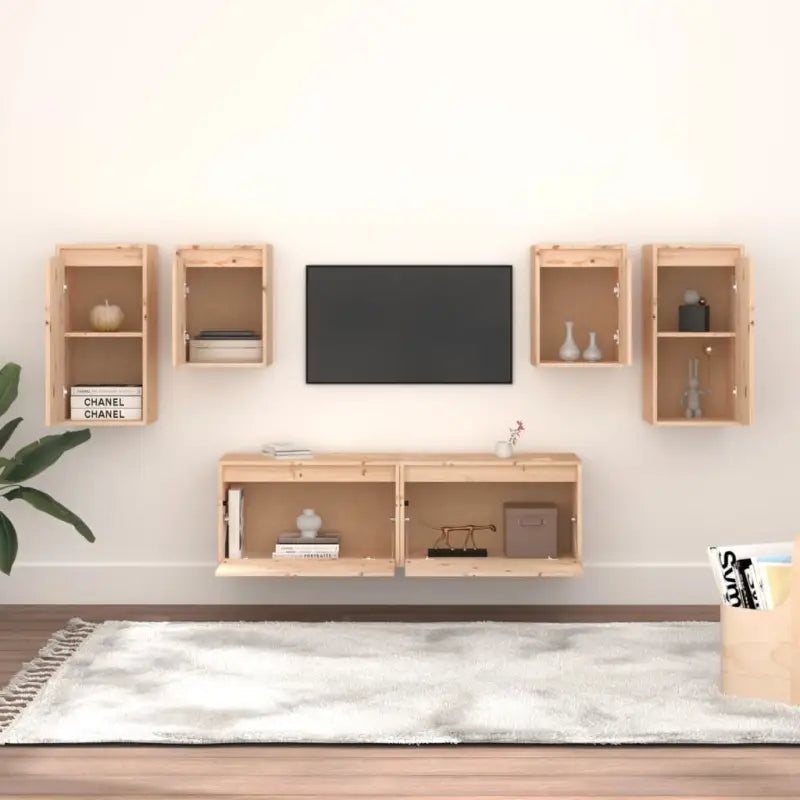 Klassieke Tv-Meubels van Massief Grenenhout voor een Chique Kamer - Tv-meubels