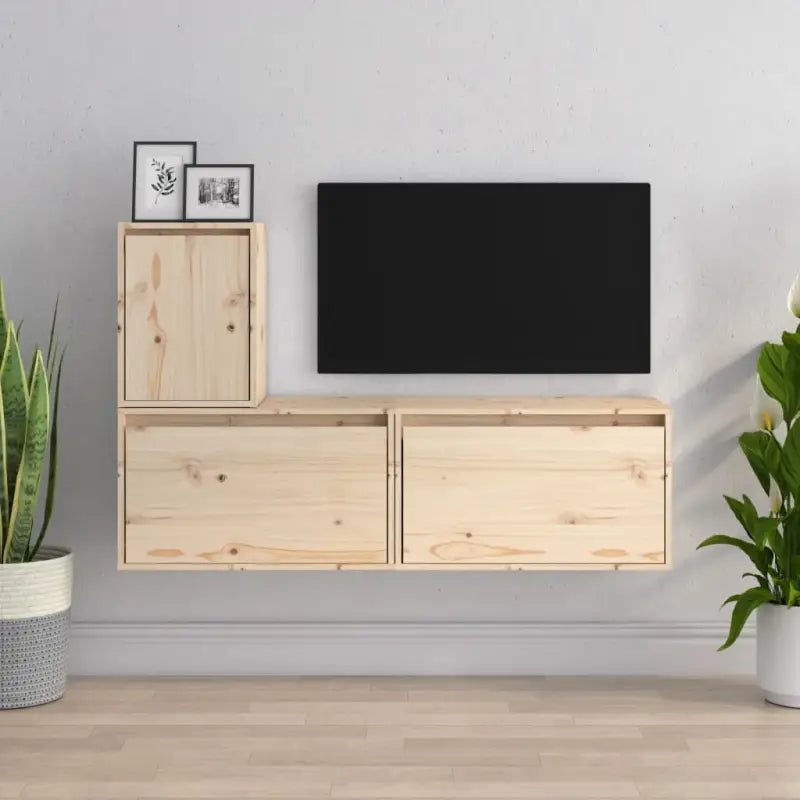 Klassieke Tv-meubels van massief grenenhout voor een stijlvolle woonkamer - Tv-meubels