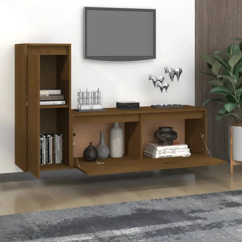 Klassieke TV-meubels van massief grenenhout voor een stijlvolle kamer - Tv-meubels