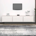 Klassieke Tv-meubels van massief grenenhout voor een trendy en praktisch interieur - Wit / 3 - Tv-meubels