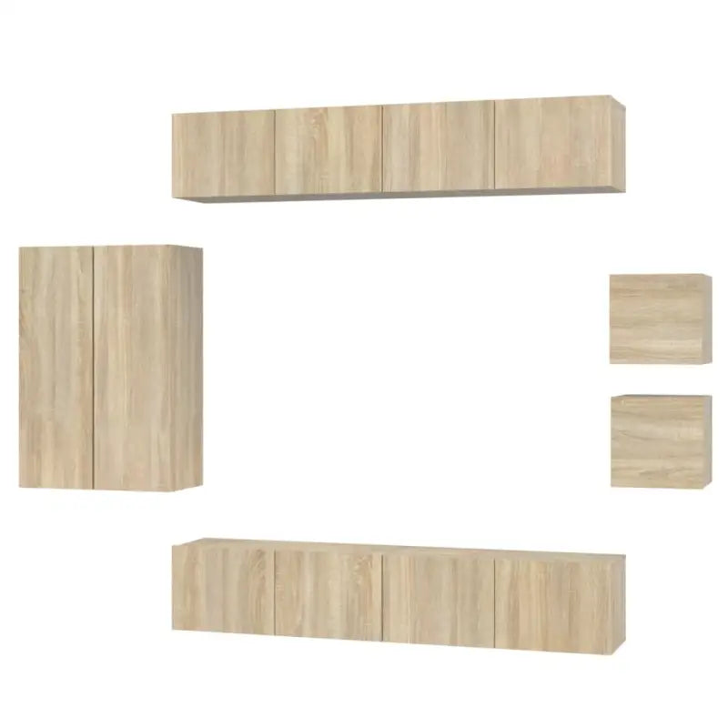 Klassieke tv-meubelset van bewerkt hout met trendy en praktische stijl - Tv-meubels