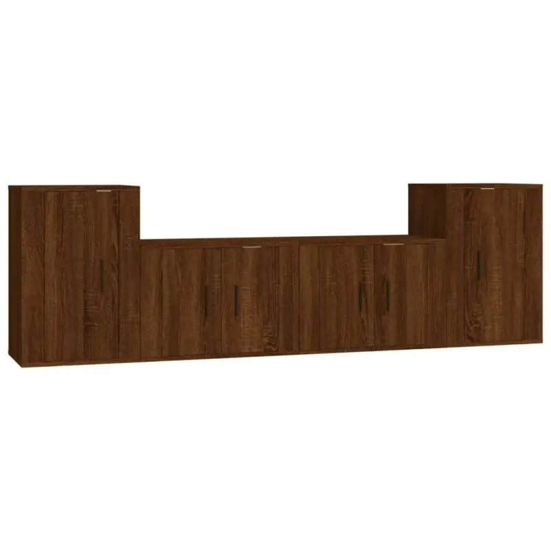 Klassieke TV-meubelset van bewerkt hout met trendy en praktische design - Tv-meubels