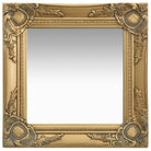 Klassieke wandspiegel met sierlijk barokframe - Goud / 40 x 40 cm / 1 - Spiegels