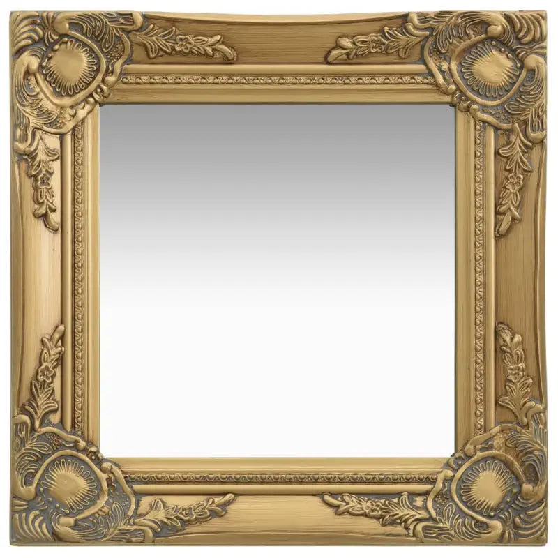Klassieke wandspiegel met sierlijk barokframe - Goud / 40 x 40 cm / 1 - Spiegels