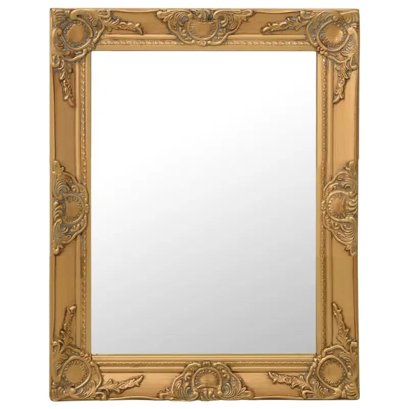 Klassieke wandspiegel met sierlijk barokframe - Goud / 50 x 60 cm / 1 - Spiegels