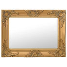 Klassieke wandspiegel met sierlijk barokframe - Goud / 60 x 40 cm / 1 - Spiegels
