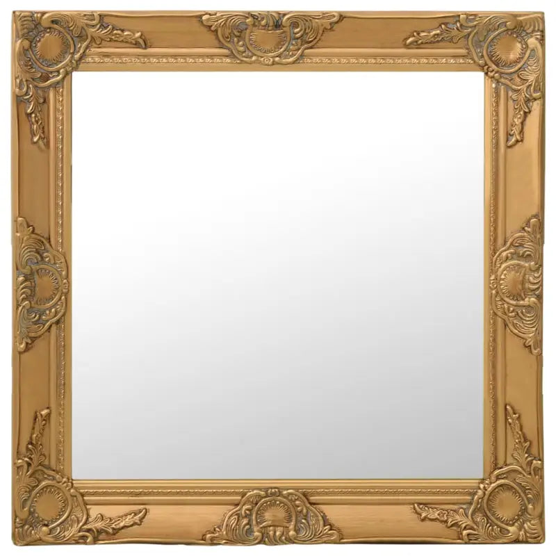 Klassieke wandspiegel met sierlijk barokframe - Goud / 60 x 60 cm / 1 - Spiegels