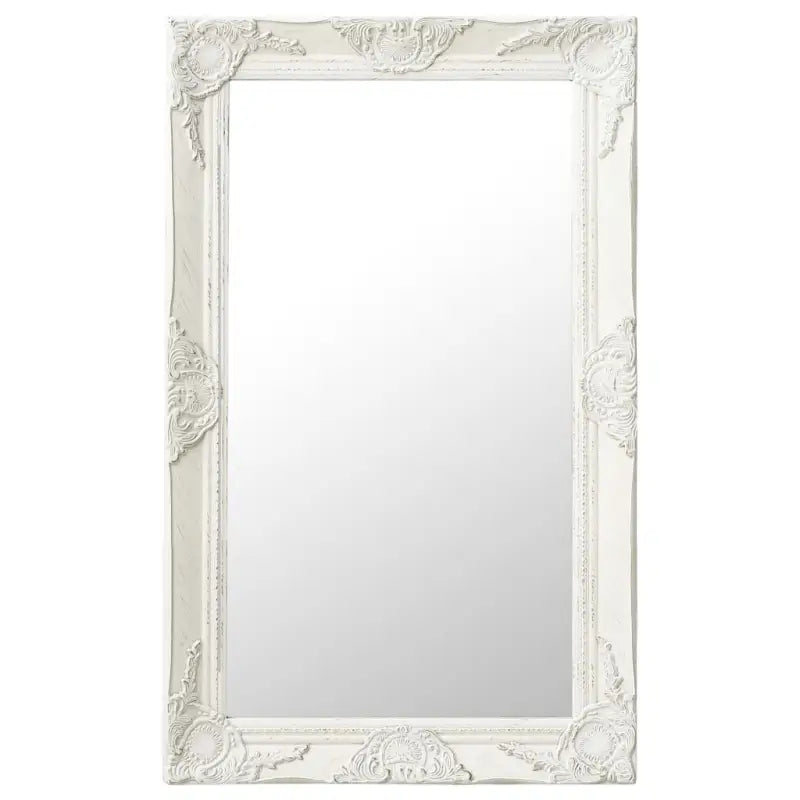 Klassieke wandspiegel met sierlijk barokframe - Wit / 50 x 80 cm / 1 - Spiegels