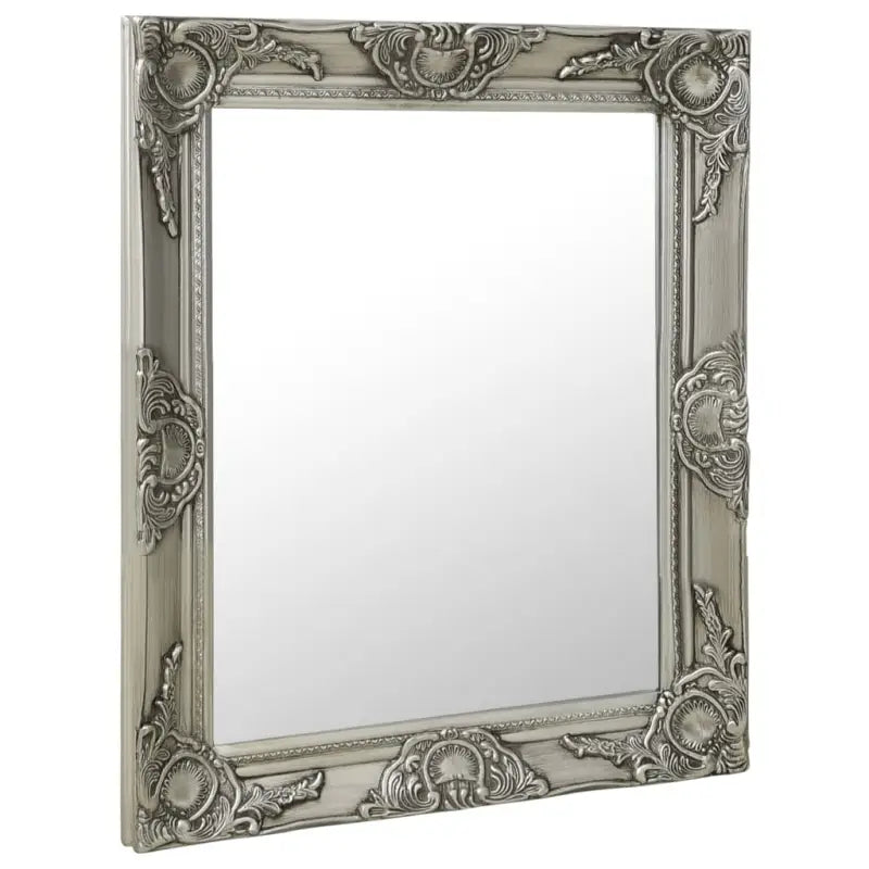 Klassieke wandspiegel met sierlijk barokframe - Zilver / 50 x 60 cm / 1 - Spiegels