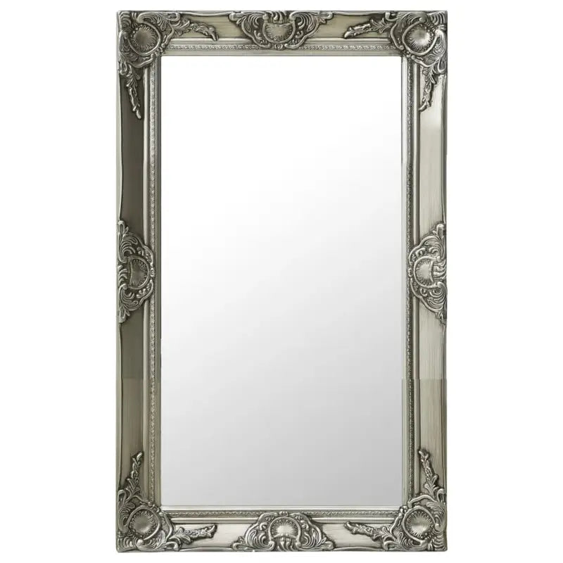 Klassieke wandspiegel met sierlijk barokframe - Zilver / 50 x 80 cm / 1 - Spiegels