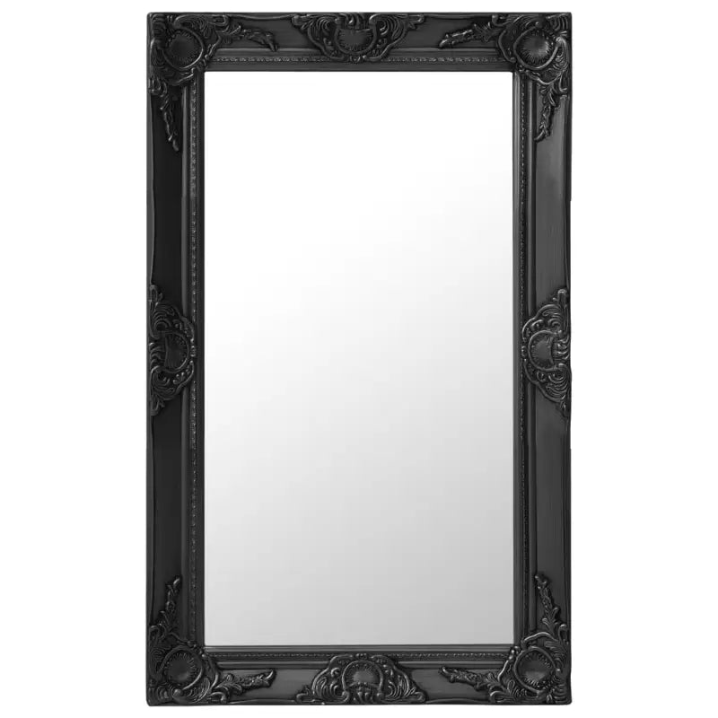 Klassieke wandspiegel met sierlijk barokframe - Zwart / 50 x 80 cm / 1 - Spiegels