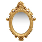 Klassieke wandspiegel met sierlijk kasteelpatroon en antieke uitstraling - Goud / 1 - Spiegels
