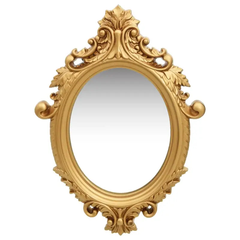 Klassieke wandspiegel met sierlijk kasteelpatroon en antieke uitstraling - Goud / 1 - Spiegels