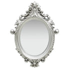Klassieke wandspiegel met sierlijk kasteelpatroon en antieke uitstraling - Zilver / 1 - Spiegels