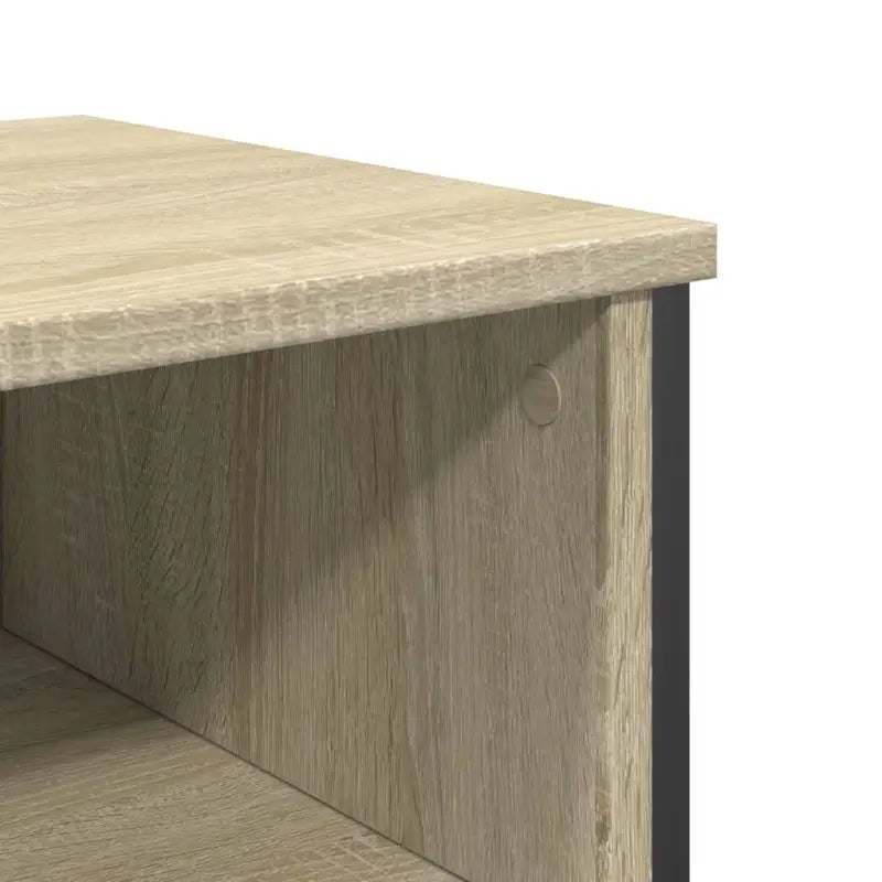 Klassieke wandtafel met bewerkt hout en metalen handgrepen - Bijzettafels