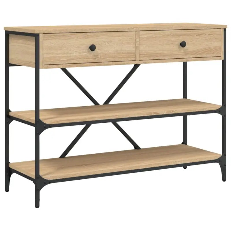 Klassieke wandtafel van bewerkt hout voor binnengebruik - Bijzettafels