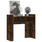 Klassieke wandtafel van bewerkt hout voor een stijlvolle inrichting - Gerookt eiken / 1 - Bijzettafels