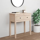 Klassieke wandtafel van massief grenenhout voor je interieur - Naturel / 1 / 70 cm - Bijzettafels