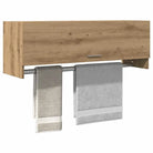 Kledingkast van bewerkt hout met kleur en stevige constructie - artisanaal eikenkleurig / 100 x 32.5 x 35 cm / 1