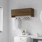 Kledingkast van bewerkt hout met kleur en stevige constructie - bruin eikenkleur / 100 x 32.5 x 35 cm / 1