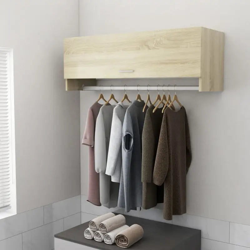 Kledingkast van bewerkt hout met kleur en stevige constructie - Sonoma eiken / 100 x 32.5 x 35 cm / 1 - Kledingkasten