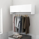 Kledingkast van bewerkt hout met kleur en stevige constructie - Wit / 100 x 32.5 x 35 cm / 1 - Kledingkasten